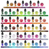 Alcohol Ink Set – 35 Bottles Vibrant Colors High Concentrated Alcohol-Based Ink, Concentrated Epoxy Resin Paint Colour Dye, Great for Resin Petri Dish, Painting, Coaster, Tumbler Cup Making，10ml Each