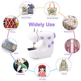 Suteck Mini Sewing Machine for Beginners Portable Electric Sewing Machines with Extension Table