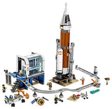 LEGO City Space Deep Space Rocket and Launch Control 60228 Model Rocket Building Kit with Toy Monorail, Control Tower and Astronaut Minifigures, Fun STEM Toy for Creative Play (837 Pieces)