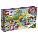 LEGO Friends Andrea's Pool Party 41374 Toy Pool Building Set with Andrea and Stephanie Mini Dolls for Pretend Play, Includes Toy Juice Bar and Wave Machine (468 Pieces)