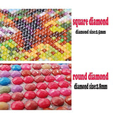 Large Diamond Painting Kits for Adults, Red Lips Girl (70x140cm/28x56in) 5D Diamond Painting for Kids, Full Drill Diamond Art for Beginner, Embroidery Paintings Pictures Arts Crafts Home Decoration