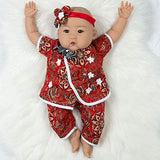 Paradise Galleries Lifelike Asian Reborn Baby Doll Mei, 20 inch Chinese Girl in GentleTouch Vinyl & Weighted Body, 4-Piece Set