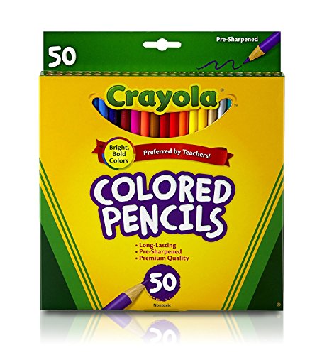 Crayola 50ct Long Colored Pencils (68-4050) 12 Pack