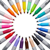 Sharpie 75846 Permanent Markers, Fine Point, Assorted Colors, 4 Packs of 24 Markers, 96 Markers