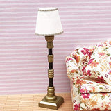 Tongina Mini Floor Lamp Light Model W/ Light Cover for 1/12 Dollhouse Accessory 2Pcs