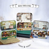Fsolis Box Theatre DIY Dollhouse Miniature Kit with Furniture, 3D Wooden Miniature House , Miniature Dolls House kit (Q5)