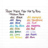 Paper Mate Flair Porous-Point Felt Tip Pen, Medium Tip, 2-Pack, Red (8422452PP)