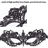 Women's Black Lace Mask Party Ball Masquerade Fancy Dress Masks Pack of 6
