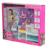 Barbie Nursery Playset with Skipper Babysitters Inc. Doll, 2 Baby Dolls, Crib and 10+ Pieces of Working Baby Gear and Themed Toys, Gift Set for 3 to 7 Year Olds