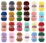SCYarn 24 Skeins Twinkle sKRubby Yarn Giant Pack Total 4464 Yards Multicolor for Dishcloths, Washcloths, Kitchen Crochet & Knitting Giant Pack Assorted Color