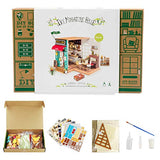 Rolife Miniature Dollhouse DIY Wooden Dollhouse Kit Birthday Gift for Girls Women (Simon's Coffee)