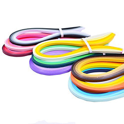 Raylinedo DIY Party Decoration Quilling Paper Strips Quilling Art Strips 900 Strips 45 Colors
