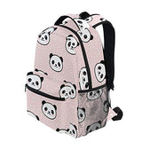 Panda Girls Backpacks for Elementary School Cute Bookbag for Kids