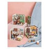 Hands Craft DIY Miniature Dollhouse Kit | 3D Model Craft Kit | Pre Cut Pieces | LED Lights | 1:24 Scale | Adult Teen | Mrs. Charlie's Dining Room, 84 pcs.