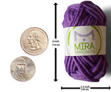Mira Handcrafts 20 Acrylic Yarn Bonbons - 438 Yards Multicolor Yarn in Total – Great Crochet and