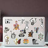 50 Pack Cartoon Art Skull Stickers, Halloween Stickers Vinyl Waterproof Stickers for Laptop, Water Bottle, Phone, Skateboard Stickers for Teens Girls Kids