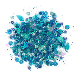 Buttons Galore Beautiful, Shimmering Sequins for Crafts & Sewing Over 2,500 Sequins Mermaid Tale