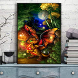 Diamond Painting Kits for Adults Full Drill - 5D Diamond Art Kits with Painting by Number Kits - Great Decor for Home,Living Room,Office,Kitchen,Shop (Dragon Fly)