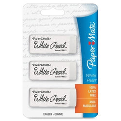 Paper Mate White Pearl Latex Free Eraser - Lead Pencil Eraser - Latex-free, Smudge Resistant -