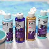 Mont Marte Premium Acrylic Pouring Paint Set, Golden Beach, 4 x 4oz (120ml) Bottles, Pre-Mixed Acrylic Paint, Suitable for a Variety of Surfaces Stretched Canvas, Wood, MDF and Air Drying Clay.