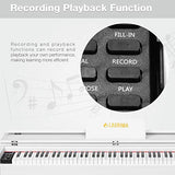 LAGRIMA Digital Piano 88 Key Electric Keyboard Piano for Beginners W/Music Stand Power Adapter 3-Pedal Board Instruction Book Headphone Jack (White Only Piano)