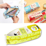 Newbested 5 Pack Creative Milk Cartons Waterproof Pencil Cases Boxes Big Capacity Pencil Holder Pen Pouch Stationery Organizer Cosmetic Bag with Zipper for School, Home, Office Use