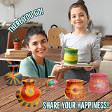 Innorock Pottery Wheel for Kid - Spin and Sculpt Pottery Wheel Toys & Arts and Crafts for Kids Ages 8-12 Girls Boys with Pottery Tools & Art Set, Complete Pottery Kit for Kids Ages 8 9 10 11 12