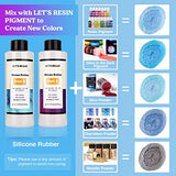 LET'S RESIN Silicone Mold Making Kit 31.04oz/1.94lbs - Translucent Silicone Rubber Non-Toxic Liquid Mold Making Silicone Rubber - Mix Ratio 1:1 - for Casting Resin Molds,Silicone Molds,Candle Molds