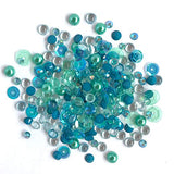 Buttons Galore Sparkletz Sea Level - Clear Acrylic Gems, Sequins, Flat Back Pearls - 3 Packs 36