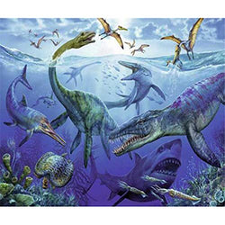 5D Diamond Painting Full Drill, Dinosaurs and Ocean Diamond Painting Kits for Adults Kids Crystal Rhinestone DIY Arts Craft for Home Wall Decor 40x30cm