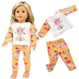 ZQDOLL 19 pcs Girl Doll Clothes Gift for American 18 inch Doll Clothes and Accessories, Including 10 Complete Sets of Clothing