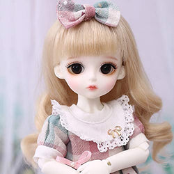 BJD Doll, 1/6 SD Dolls 10 Inch 19 Ball Jointed Doll DIY Toys with Clothes Outfit Shoes Wig Hair Makeup, Best Gift for Girls