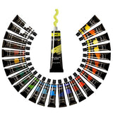 Salvador Acrylic Paint Set of 24 Colors, best value quality per ounce, 0.7 oz per tube