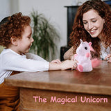 DANTENG Plush Interactive Toys, Talking Unicorns Will Repeat What You say, Electronic Pets for Boys and Girls, Small Animal Unicorn Friends can take it with You (Unicorns)