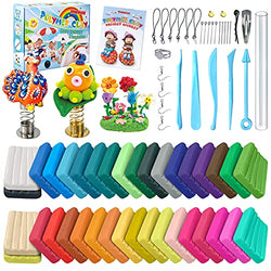 Polymer Clay Kit, Toy Gift for 6 7 8 9 10+ Years Old Boys Girls Kids and Adults, Art Craft Gift for Kids, 36 Colors Oven Bake Clay, DIY Molding Clay with Sculpting Modeling Clay Tools and Accessories