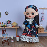 leoglint Blythe Doll Clothes, Dress Clothing for Blythe Doll 30 cm 1/6 Bjd Dolls Azone ICY Licca Doll