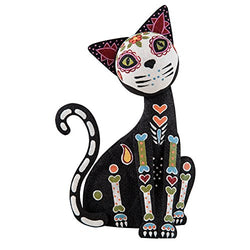 C&F Home Standing Day of the Dead Cat Black