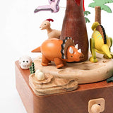 WOODERFUL LIFE Music Box Wooden | Dinosaurs & Volcanic | 1033758 | Hand Painted Elaborate Design Dinosaur Toy Children Gift from Sustainable Forest | Plays - Rock of Ages