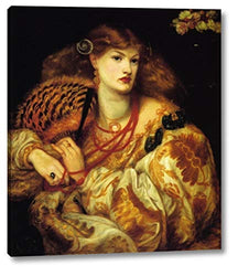 Monna Vanna Also Known as Belcolore by Dante Gabriel Rossetti - 12" x 14" Gallery Wrap Giclee Canvas Print - Ready to Hang