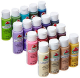 Apple Barrel Acrylic Paint Set, 18 Piece (2 Ounce), PROMOABII Best Selling Colors II