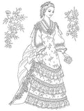 Creative Haven Victorian Gowns Coloring Book:  Relaxing Illustrations for Adult Colorists (Creative Haven Coloring Books)