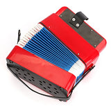 Tosnail Kids Piano Percussion Accordion Musical Toy, Red