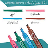 The Mega Deals Scented Markers, 12 Count Assorted Colors Watercolor Markers + 4 Bonus Smelly Markers | Includes Drawing Pad