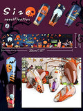 Kalolary 60 Sheets Halloween Nail Foil Transfer Sticker, Pumpkin Spider Skull Ghost Witch Nail Decal Nail Transfer Foils for Halloween Party Nail Art DIY Decoration