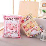 Cute Bag of Cherry Unicorn Plush Toy Soft Throw Pillow Stuffed Animal Toys Creative Gifts Room Decor
