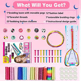 Friendship Bracelet Making Kit - Arts and Crafts for Kids Ages 6-12 Year Old Girl Birthday Bracelets Gifts Jewelry Maker Activity Christmas DIY Toys
