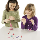 Melissa & Doug Created by Me! Heart Beads Wooden Bead Kit, 120+ Beads and 5 Cords for Jewelry-Making