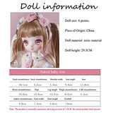 Olaffi BJD Doll 1/6 SD Dolls 11.5 Inch 15 Ball Jointed Doll DIY Toys with Full Set Clothes Shoes Wig Makeup Best Gift for Christmas