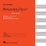 Wide Staff Manuscript Paper (Red Cover)