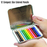 Tombow Mini Colored Pencil Set in Metal Tin, 12-Pack